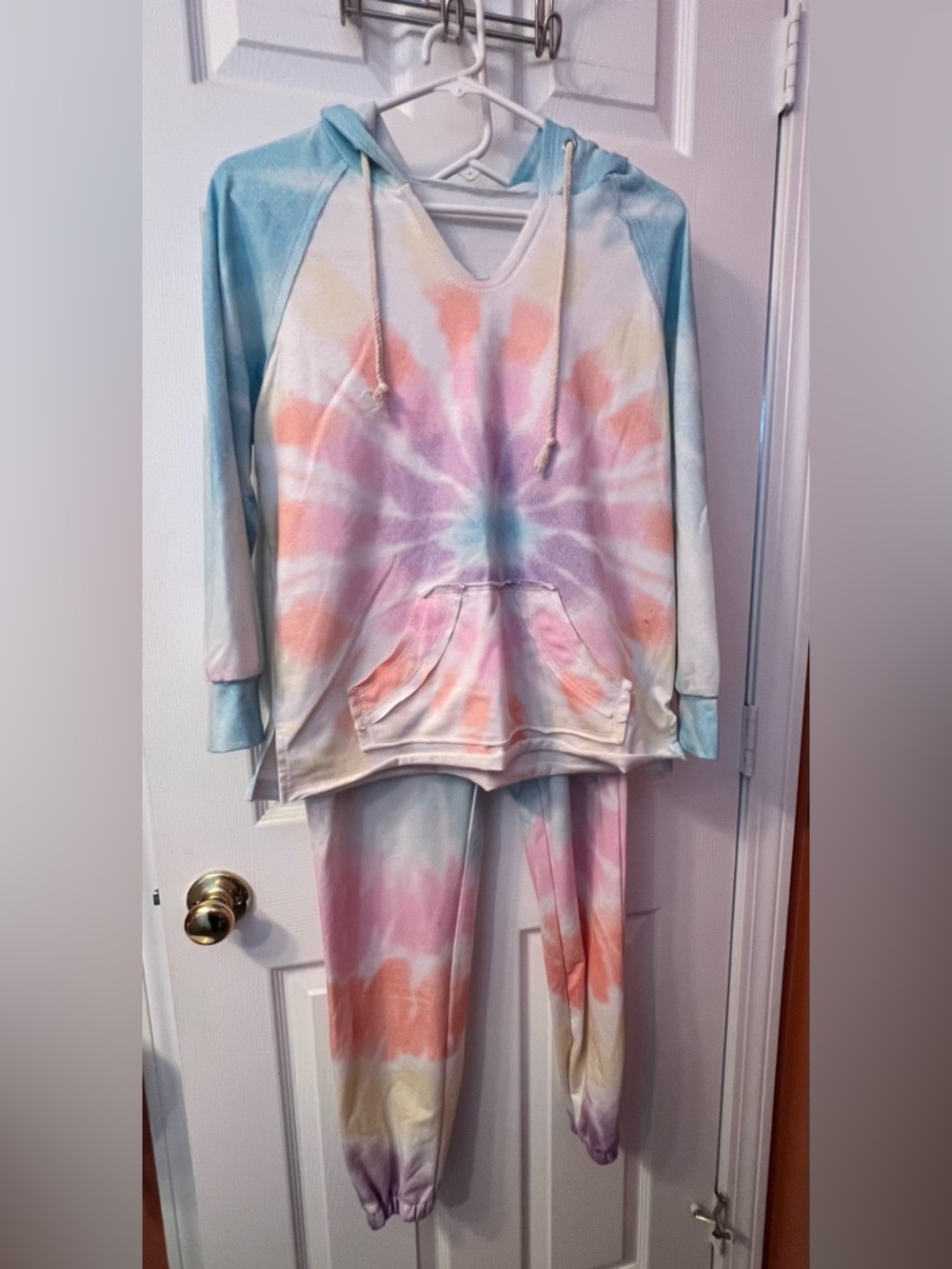Pastel Tie-Dye Hoodie & Jogger Set